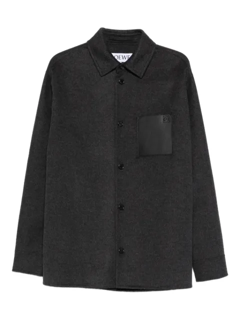 LOEWE pocket-detail overshirt Grey H526Y05WG2