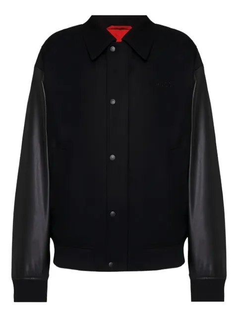 HUGO buttoned bomber jacket Black 50546227001