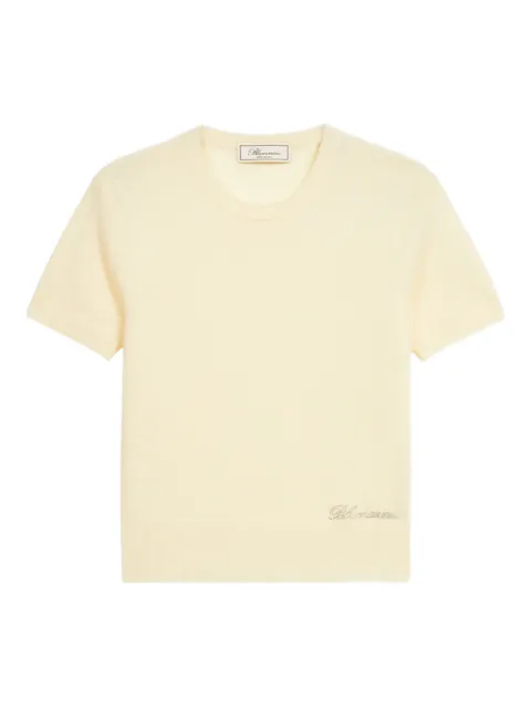 Blumarine short-sleeve sweater Neutrals P622M668AN0218