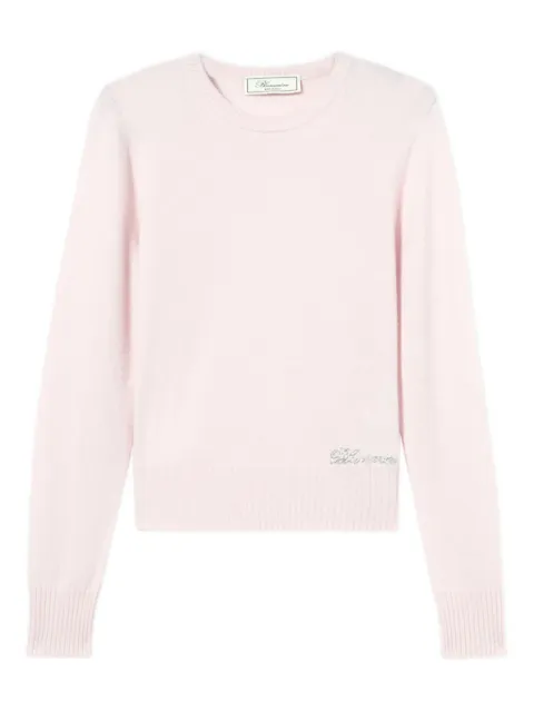 Blumarine logo-embroidered sweater Pink P622M667AN0110