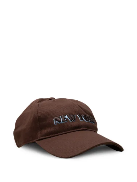 rag & bone New York-embroidery baseball cap Brown RL3825FD35C
