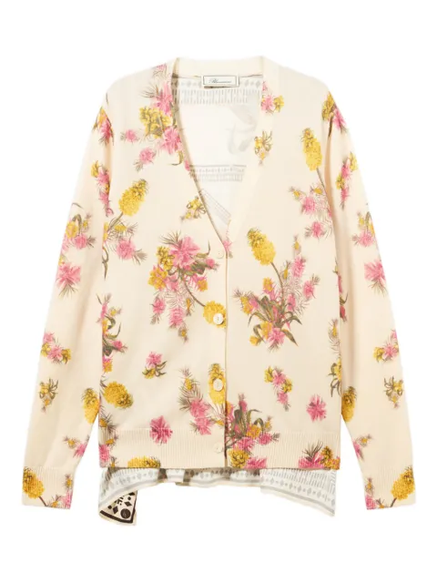 Blumarine floral-print cardigan Neutrals P622M662AF8177