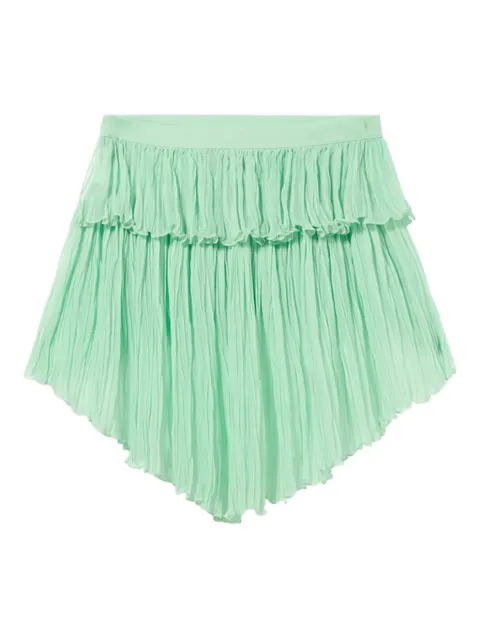 Blumarine asymmetric-hem mini skirt Green P622G295AN0477