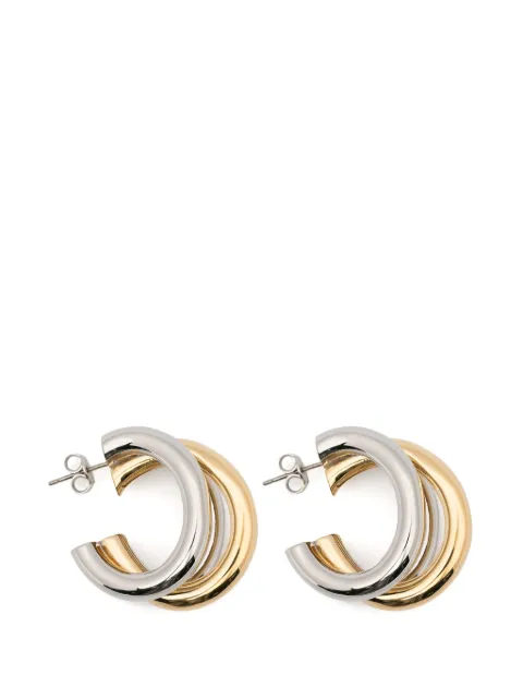 Rabanne Triple Hoop earrings Silver 26EBB0454MET953