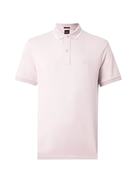 BOSS Passertip short-sleeve polo shirt Pink 50507699