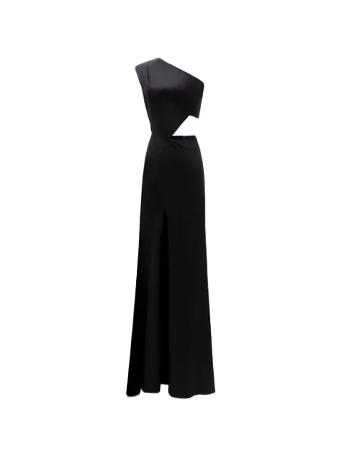 Gemy Maalouf one-shoulder cut-out maxi dress Black EDSS252015LD