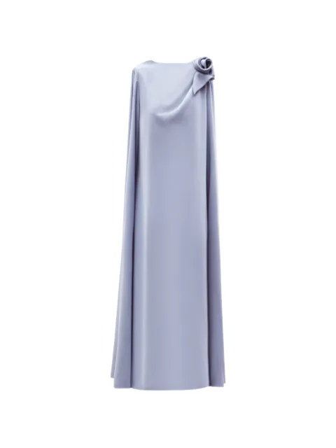 Gemy Maalouf rose-detail gown Blue EDSS252010LD