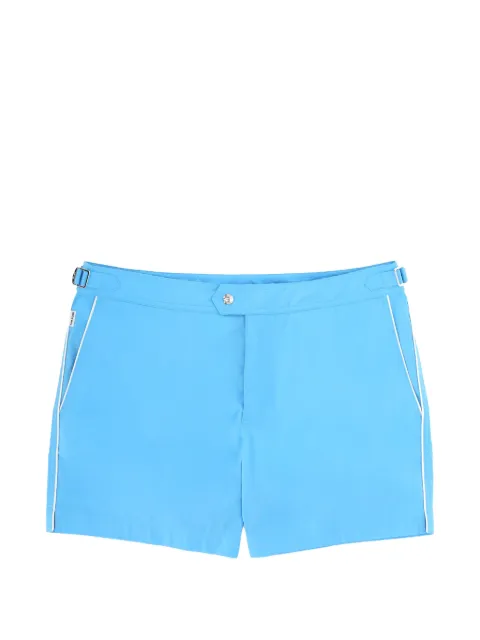 TOM FORD piped-trim swim shorts Blue BPS001FMN067