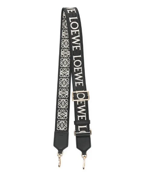 LOEWE logo shoulder bag strap Black C073T87X01