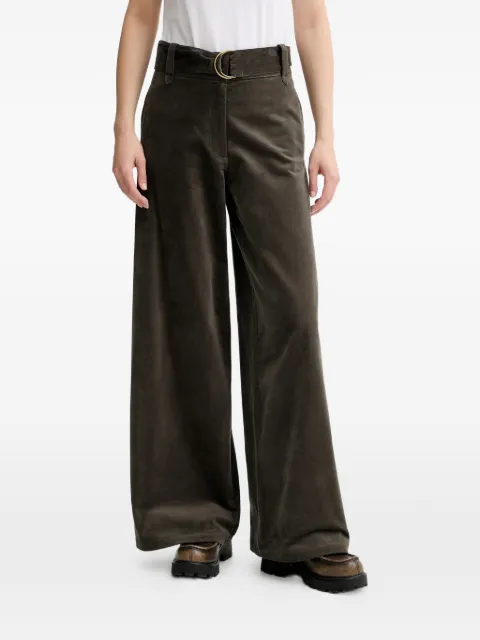Sessùn Darm buckle-fastening pants Green 25107029