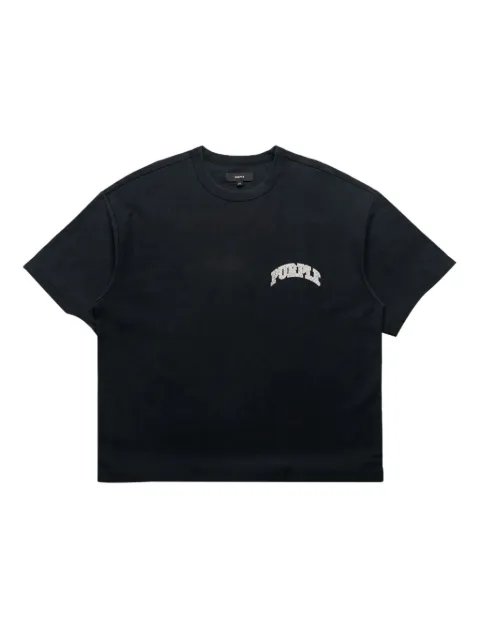 Purple Brand slab T-shirt Black M1057HTBS126