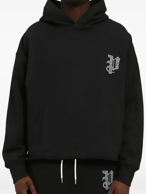 Purple Brand fleece hoodie Black M4104HBPP126