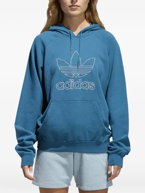 adidas logo-print hoodie Blue CE4864