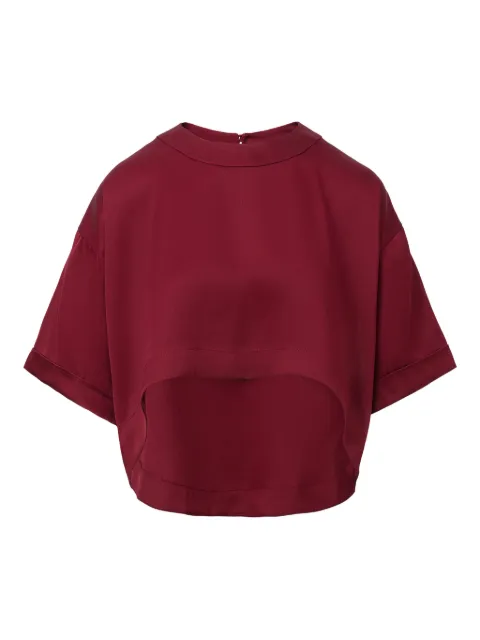 IL VOLO cropped short-sleeve T-shirt Red ANAISTSHIRT