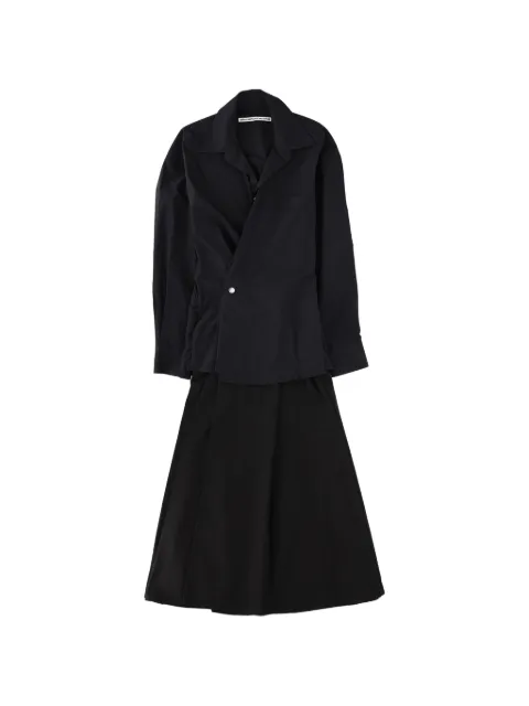 Alexander Wang collared organic-cotton midi dress Black 1WC1266938001