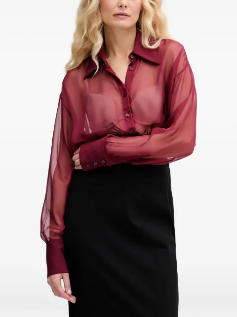 Aniye By Ivette buttoned collared shirt Red 181314
