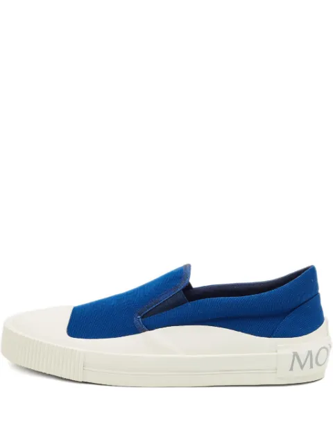 Moncler canvas slip-on sneakers Blue 1228601