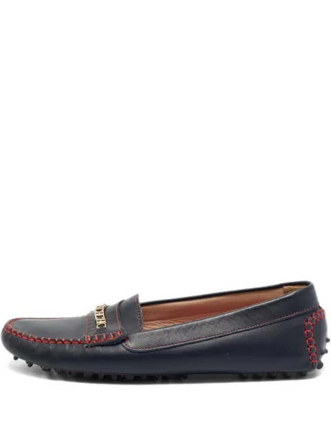 Carolina Herrera Vintage leather loafers Black 1210862
