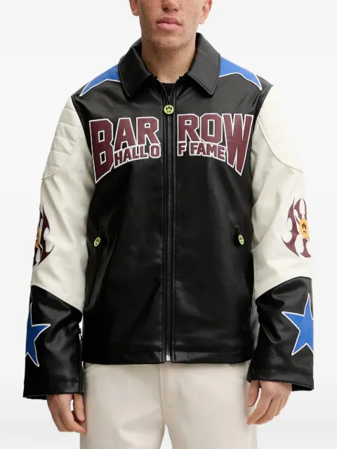 BARROW panelled graphic-print jacket Black F5BWUAJK041