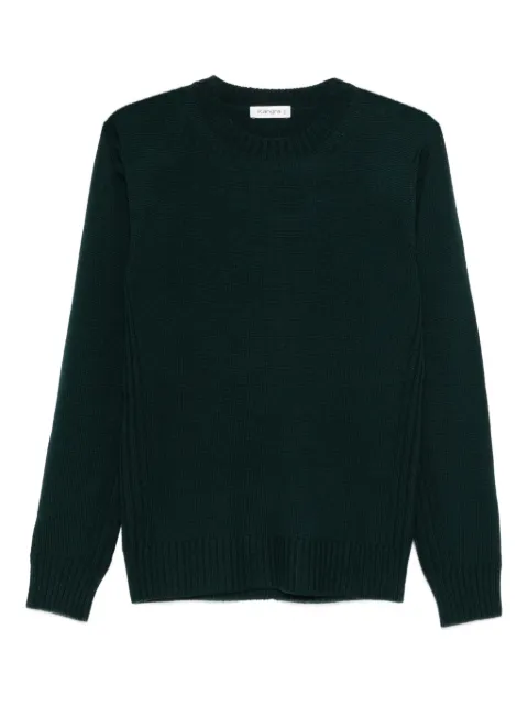 Kangra crew-neck knit sweater Green K210401