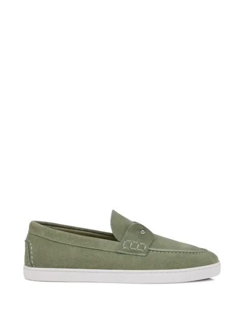 Christian Louboutin Chambeliboat suede loafers Green 3240184E823