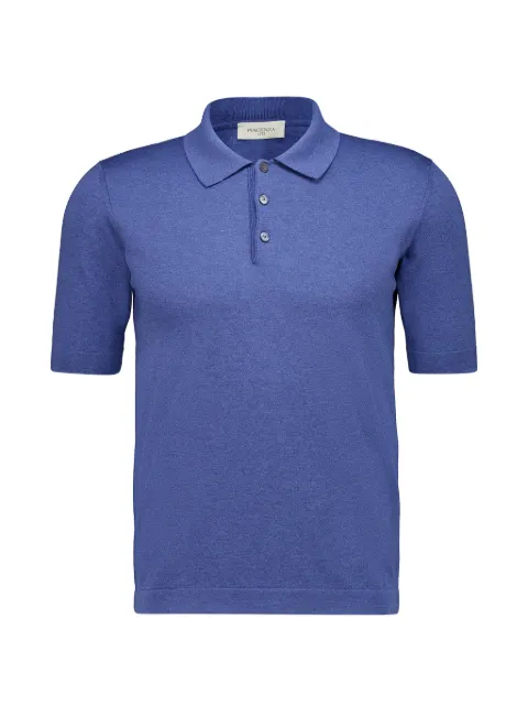 Piacenza Cashmere short-sleeve polo shirt Blue M1140001007