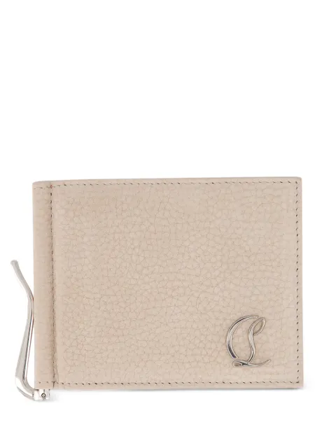 Christian Louboutin Mooncrest trifold leather wallet Neutrals 1265347BG3E