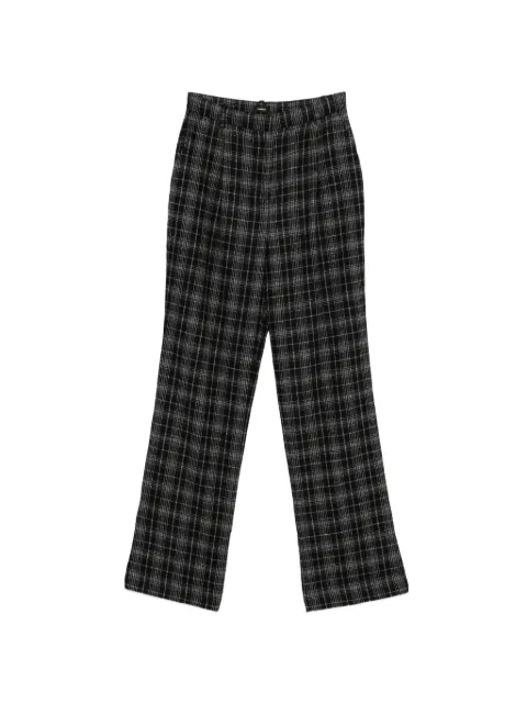 PINKO Lucita plaid trousers Black 106089A36M