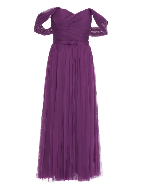 Ana Radu off-shoulder midi dress Purple 47826
