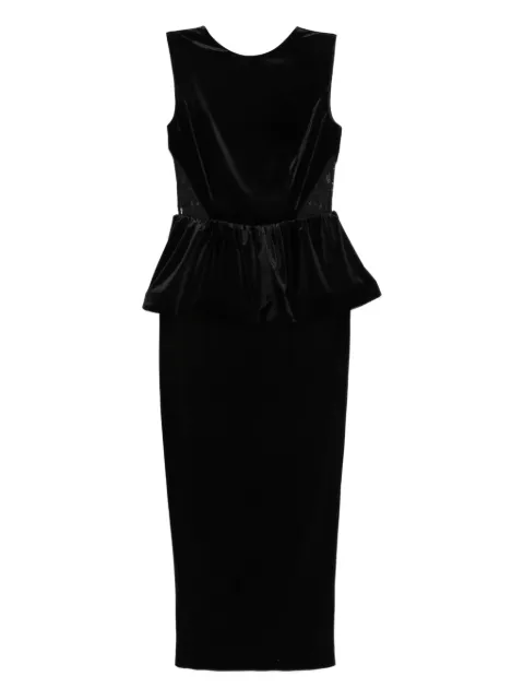 SILK LOVE & LACE Dominique maxi dress Black 17R27BLACK