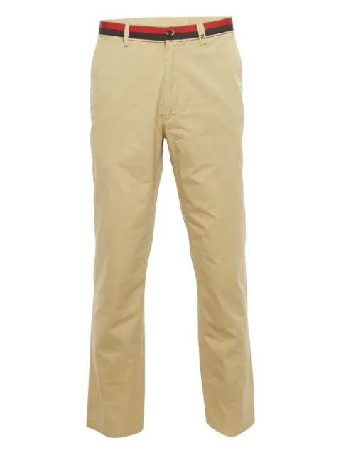 Carolina Herrera Vintage cotton trousers Neutrals 1222203