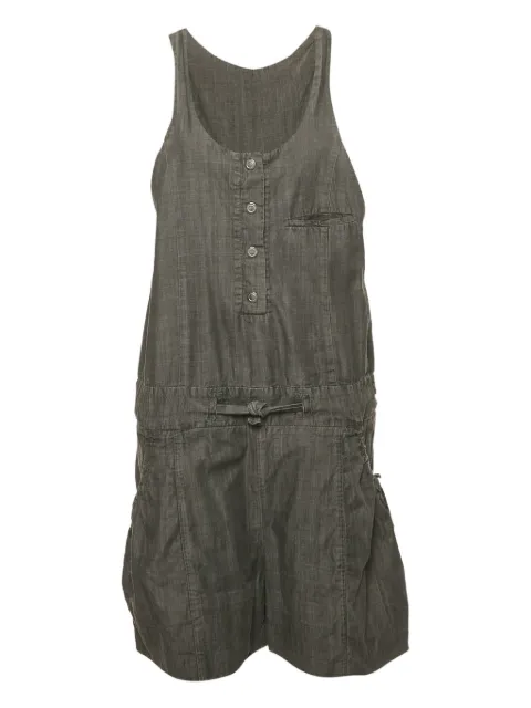 Chloé Pre-Owned button waist-tie dungaree Grey 1183593