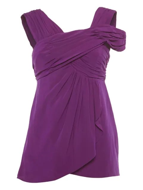 Nicole Miller ruched top Purple 1223146