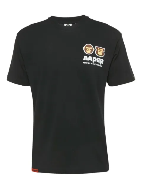 A BATHING APE® logo-detail T-shirt Black 1197829
