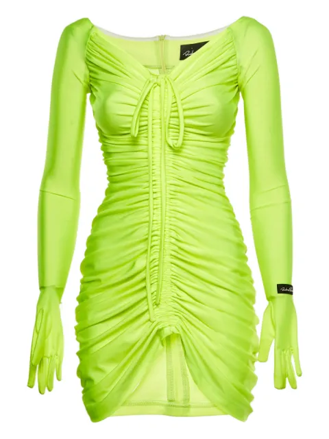 Richard Quinn gloves-detail mini dress Green 1178792
