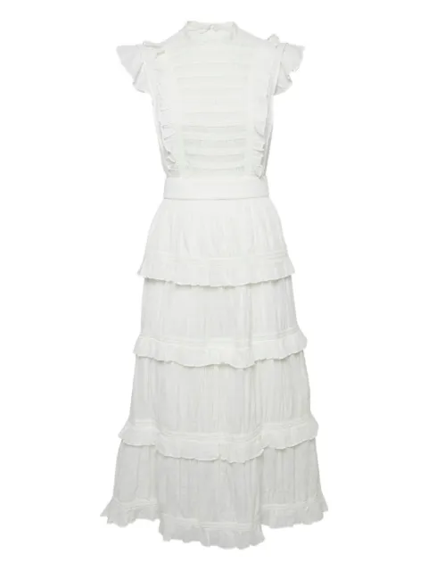 SIR. Aurelie tiered midi dress White 1158181