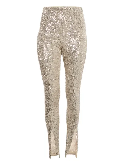 ROTATE BIRGER CHRISTENSEN sequin slit trousers Neutrals 1207066