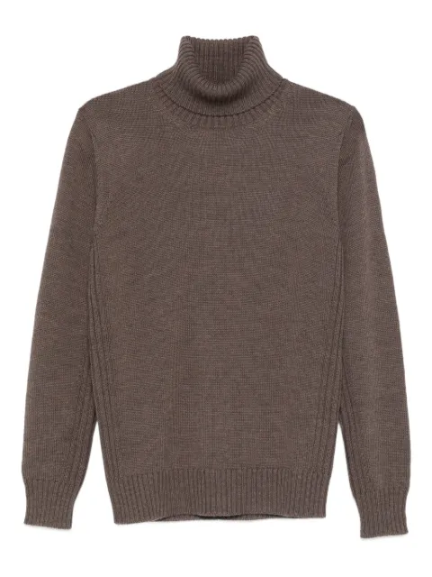 Kangra roll-neck knitwear Brown K210405