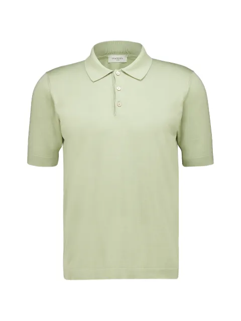 Piacenza Cashmere short-sleeve polo shirt Green M1140001007