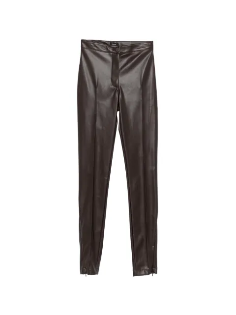PINKO New Patitz zip-fastening trousers Brown 105188A2L2M05