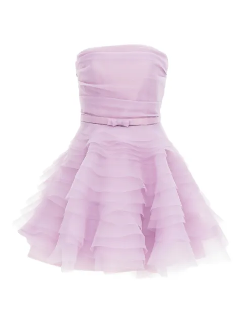 Ana Radu strapless ruffled minidress Pink 34962