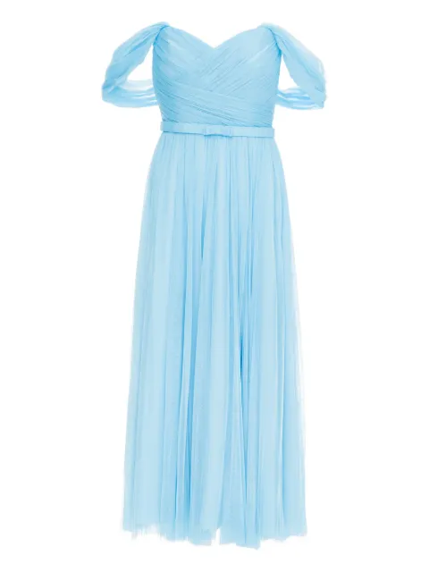 Ana Radu off-shoulder tulle dress Blue 47826