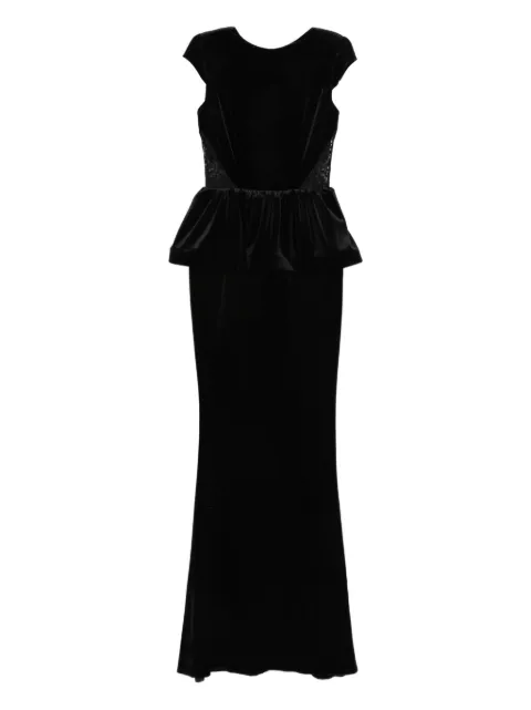 SILK LOVE & LACE Dominique maxi dress Black 17R29BLACK