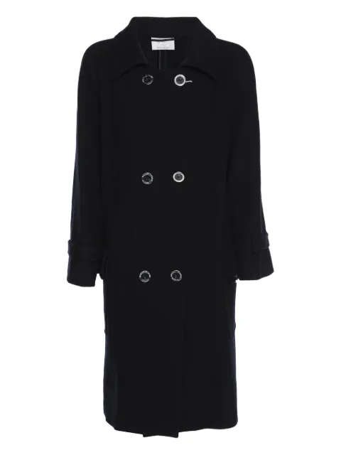 Marina Rinaldi long double-breasted jacket Blue 1186270