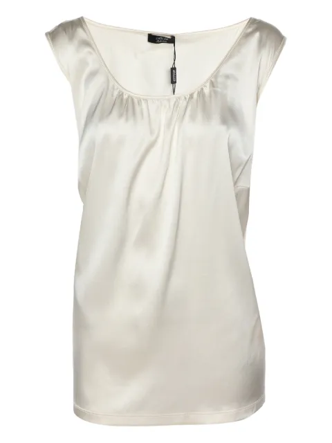 adidas by 424 Basler satin sleeveless top Neutrals 1186349
