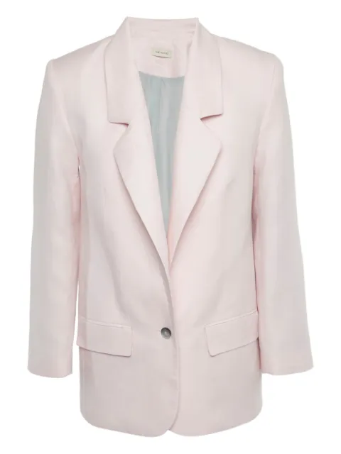 The Mannei single-breasted linen blazer Pink 1204039