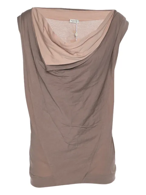 Agnona Vintage cotton sleeveless top Neutrals 1186865