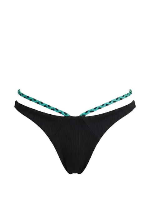 Beach Bunny Lex Tango braided bikini bottoms Black B2232B4BLCK