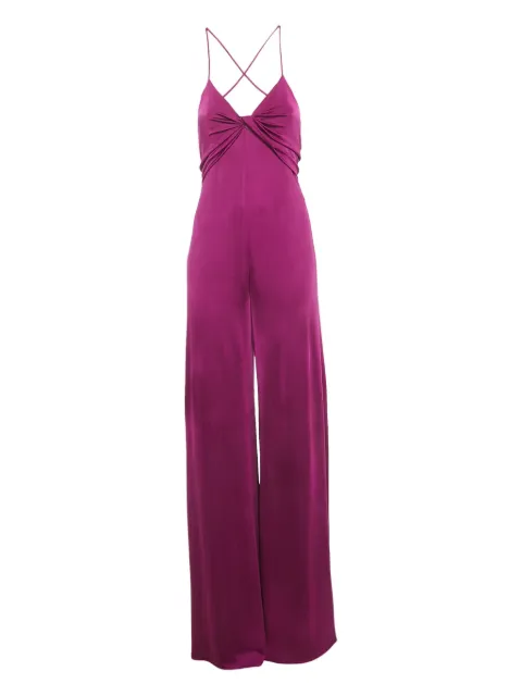 Polo Ralph Lauren Vintage ruched-detail sleeveless jumpsuit Purple 1220260