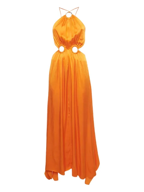 ELLIATT ring asymmetric maxi dress Orange 1178524